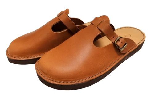 【Organic handloom GUDALUR ブラウン】クロッグサンダル(サボサンダル)